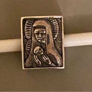 RARE Redbalifrog Madonna Mary & Child Jesus Retired Bead Sterling 925 EUC